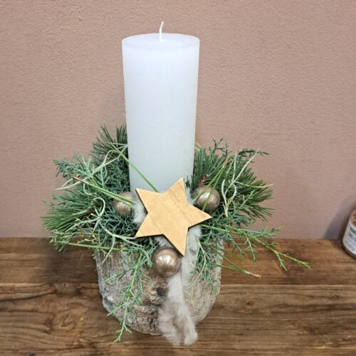 magisches Kerzengesteck